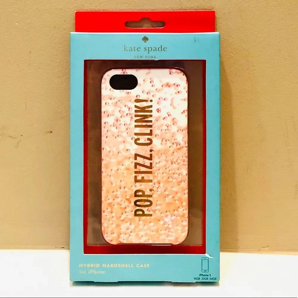 NIB Kate Spade Pink Glittery Phone Case